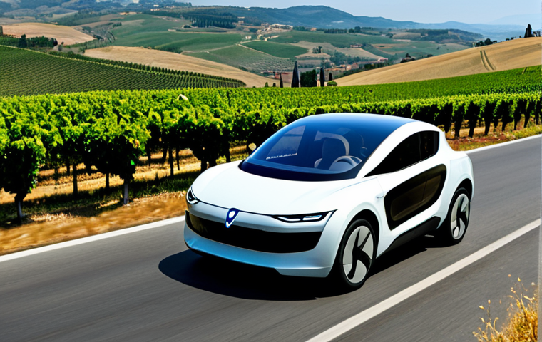 Sodium Battery Powered Car**

"A futuristic electric car, powered by a sodium-ion battery, driving through the Tuscan countryside. Rolling hills, vineyards, and a bright, sunny day. The car is sleek and modern, showcasing the possibilities of sustainable energy in Italy. Fully clothed driver, appropriate attire, safe for work, perfect anatomy, natural proportions, professional rendering, high quality."

**