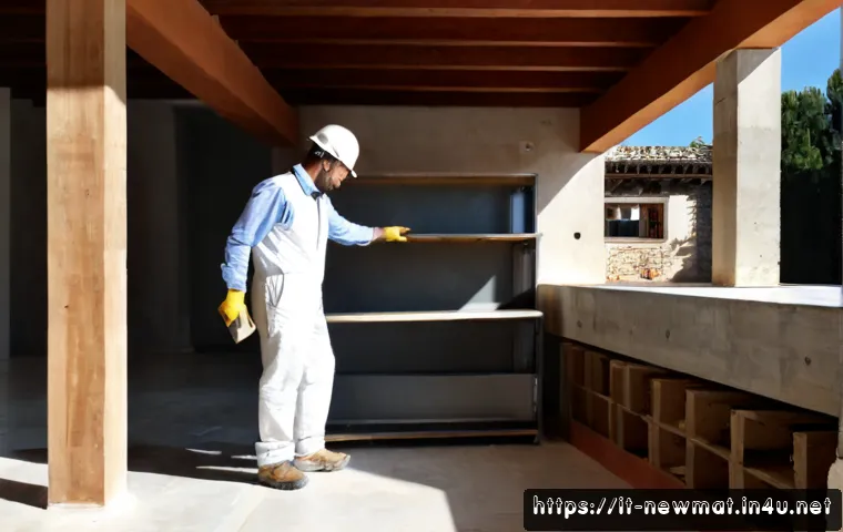 구조적 소재 - Photorealistic construction materials comparison on a clean Italian renovation site: neatly arranged...